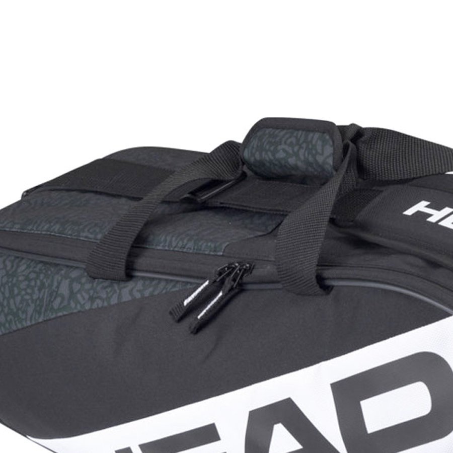 Raqueteira HEAD Tênis Elite Combi 6R New Preto e Branco HUPI