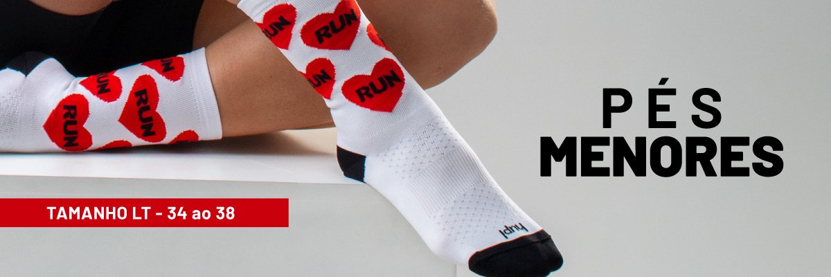 Meia pés menores 