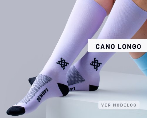 meias poliamida cano alto