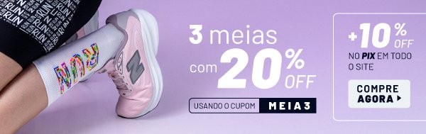 3 MEIAS COM 20%OFF