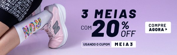 3 MEIAS COM 20%OFF