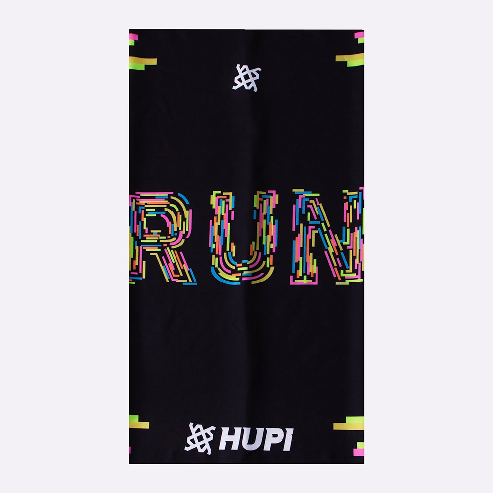Bandana HUPI Run Colors Preto Bandana HUPI Run Colors Preto