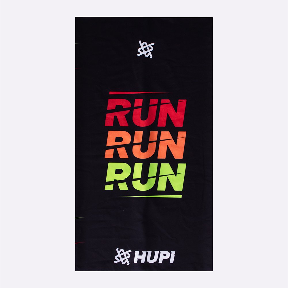 Bandana HUPI Run Run Run Preto Bandana HUPI Run Run Run Preto