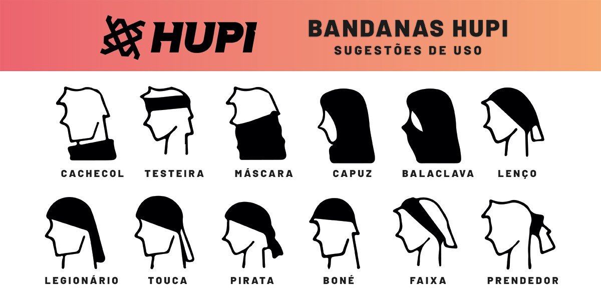 Bandana HUPI - Simbol Pink Bandana HUPI - Simbol Pink