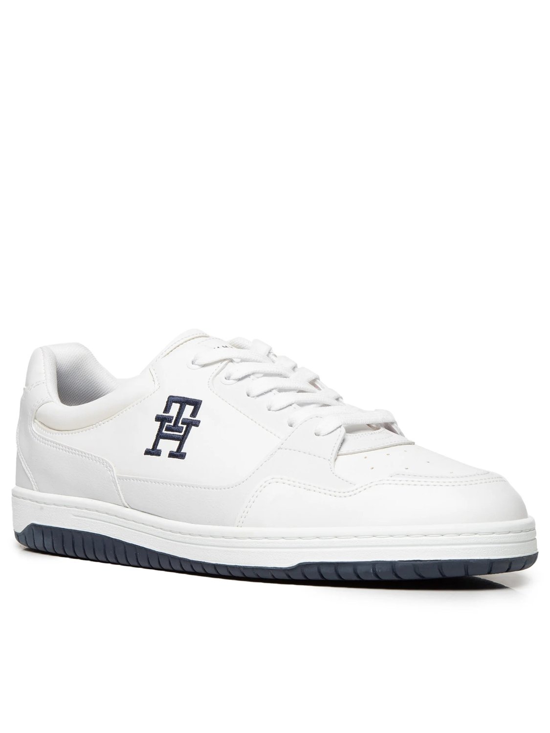 Tênis Tommy Hilfiger Basket 2C Mix Suede LTH Masculino Branco Tênis Tommy Hilfiger Basket 2C Mix Suede LTH Masculino Branco