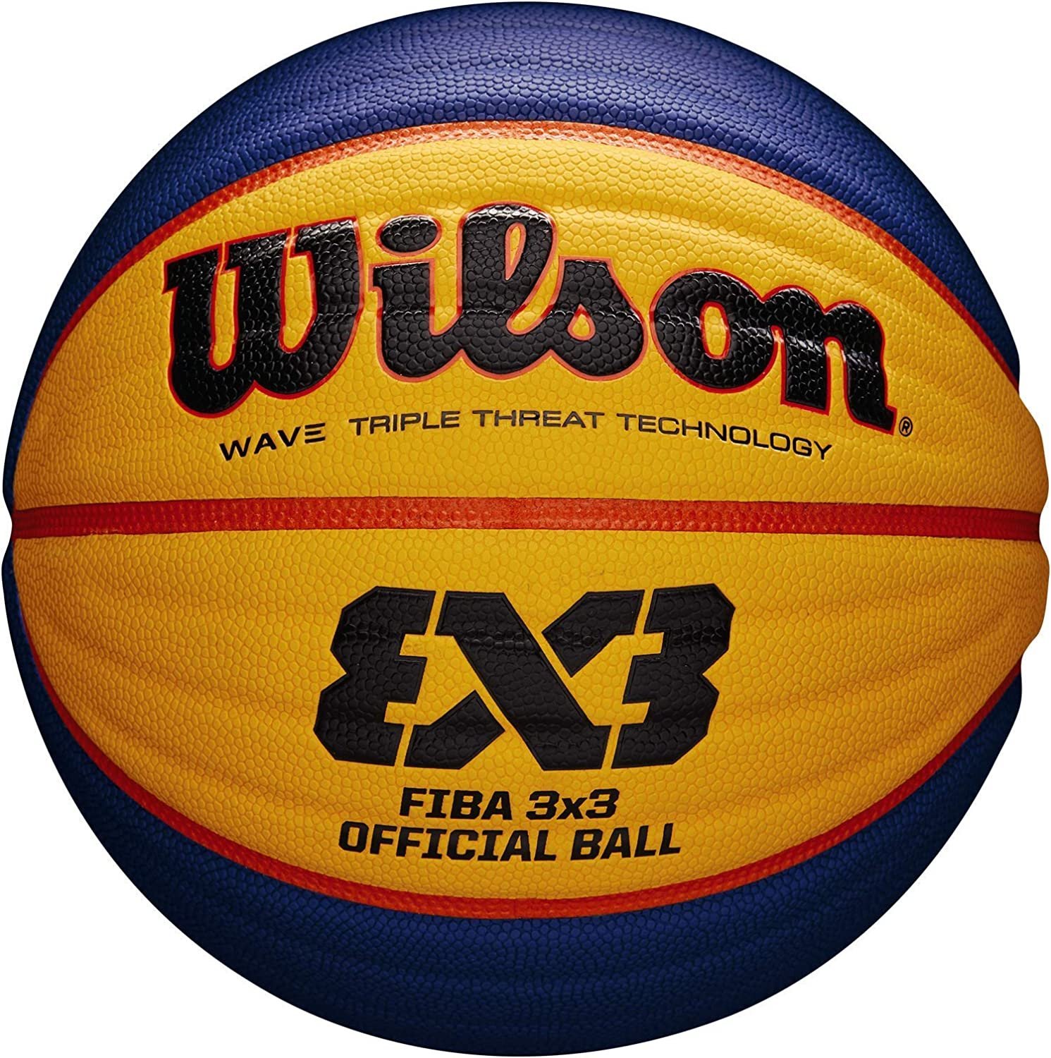 Bola de Basquete Spalding Force - Preto+Azul:Preto/Único/Preto