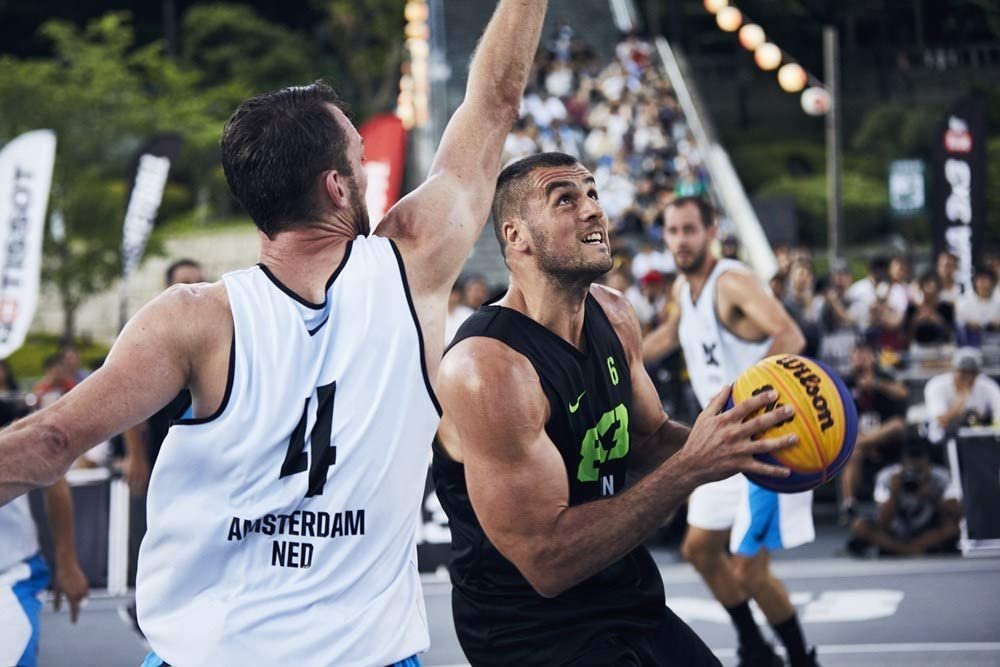 Bola de Basquete Wilson Oficial Fiba 3X3 Azul e Amarela - ProSpin