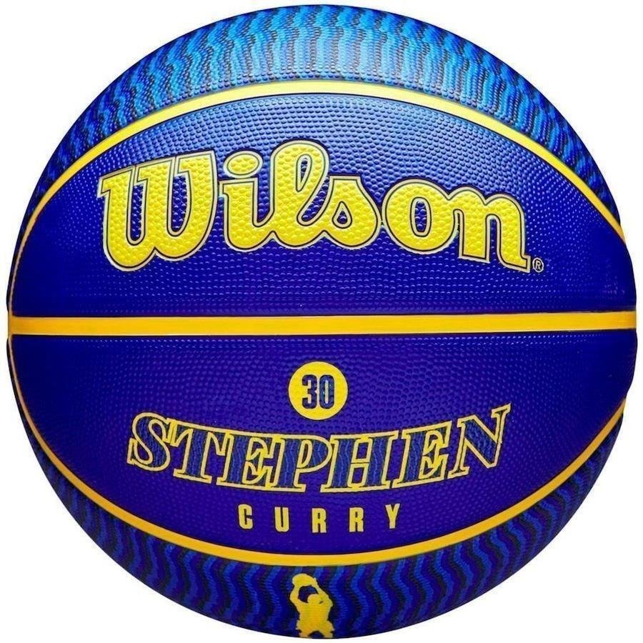 Bola de Basquete Wilson Oficial Fiba 3X3 Azul e Amarela 