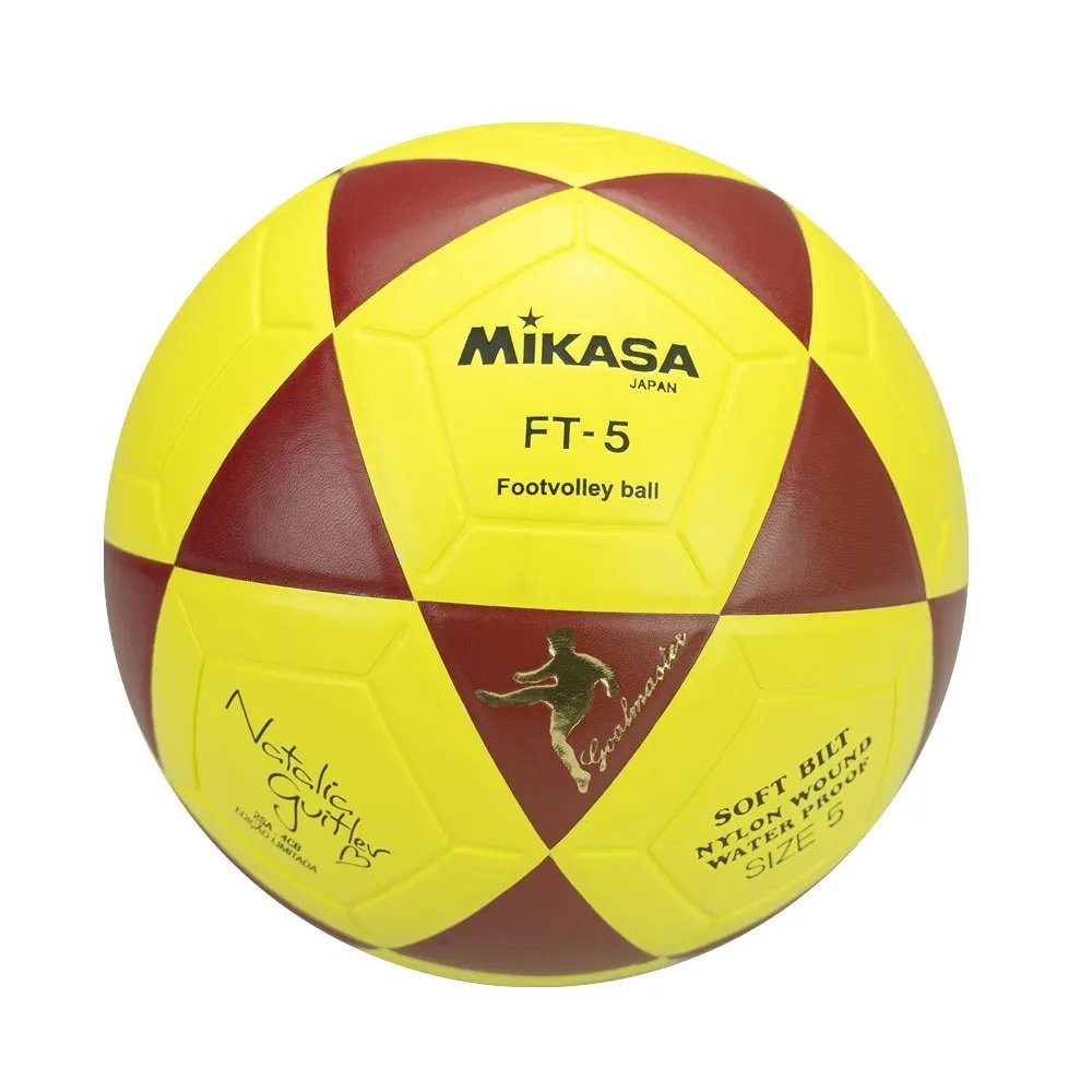 Bola de Futevôlei Mikasa FT-5 Amarela com Vermelho - HUPI