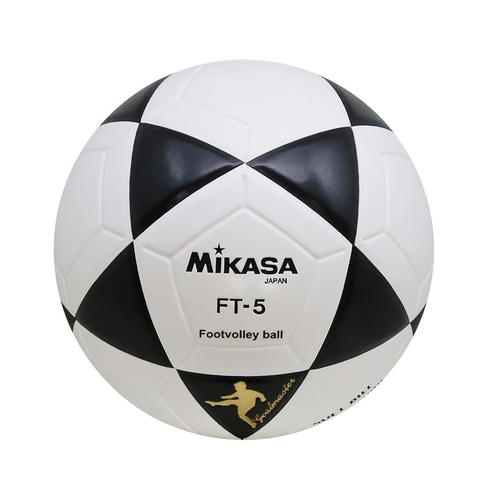 Bola Oficial de Futevôlei Mikasa FT-5 Amarela e Preta