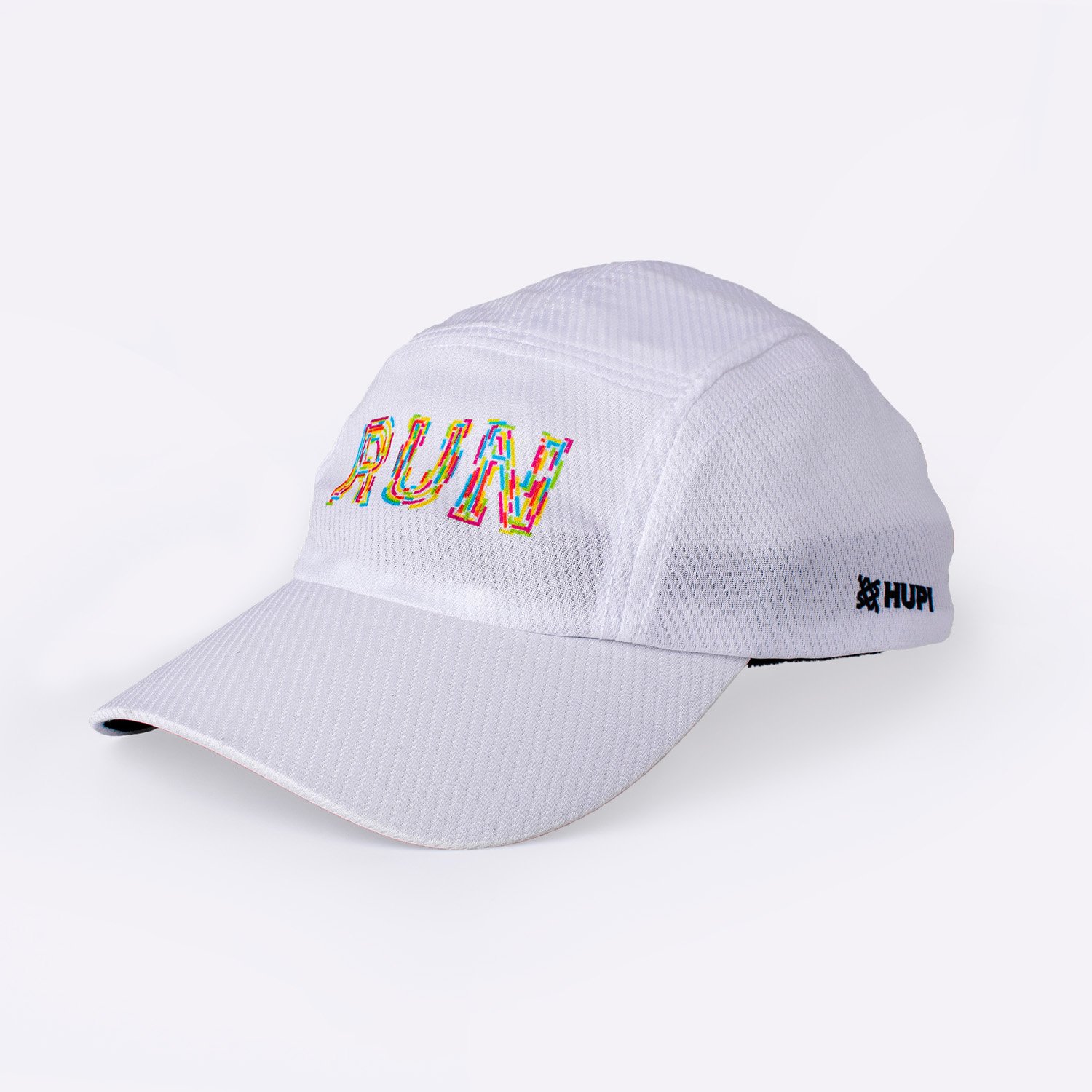 Boné para Corrida HUPI Run Colors Branco Boné para Corrida HUPI Run Colors Branco