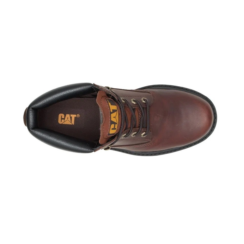 Bota Caterpillar Second Shift Masculina Marrom Claro - HUPI