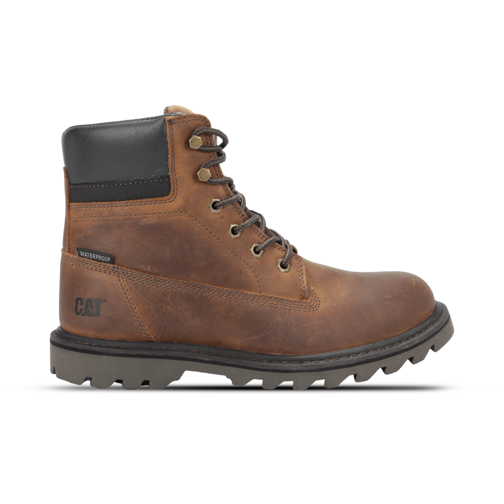 Bota Caterpillar de couro Masculina Palmilha resistente segurança