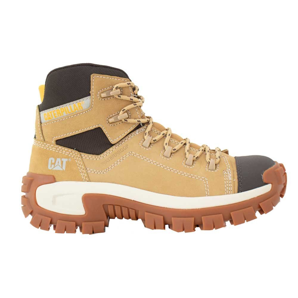 Bota Caterpillar Masculina Cano Longo em Couro - Preto