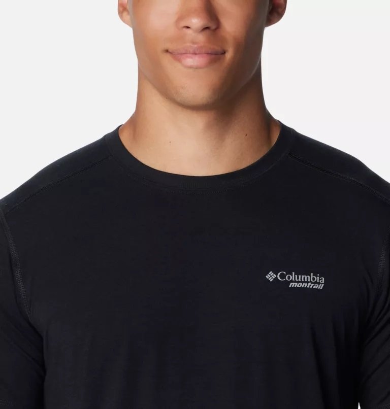 Camiseta Columbia Masculina Endless Trail Running Preta Camiseta Columbia Masculina Endless Trail Running Preta