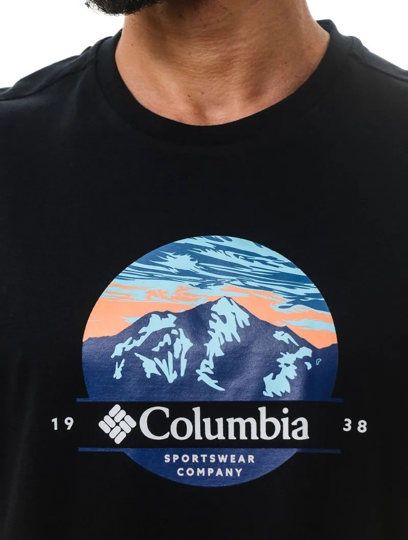 Camiseta Columbia Scoped View Preto Masculino Camiseta Columbia Scoped View Preto Masculino