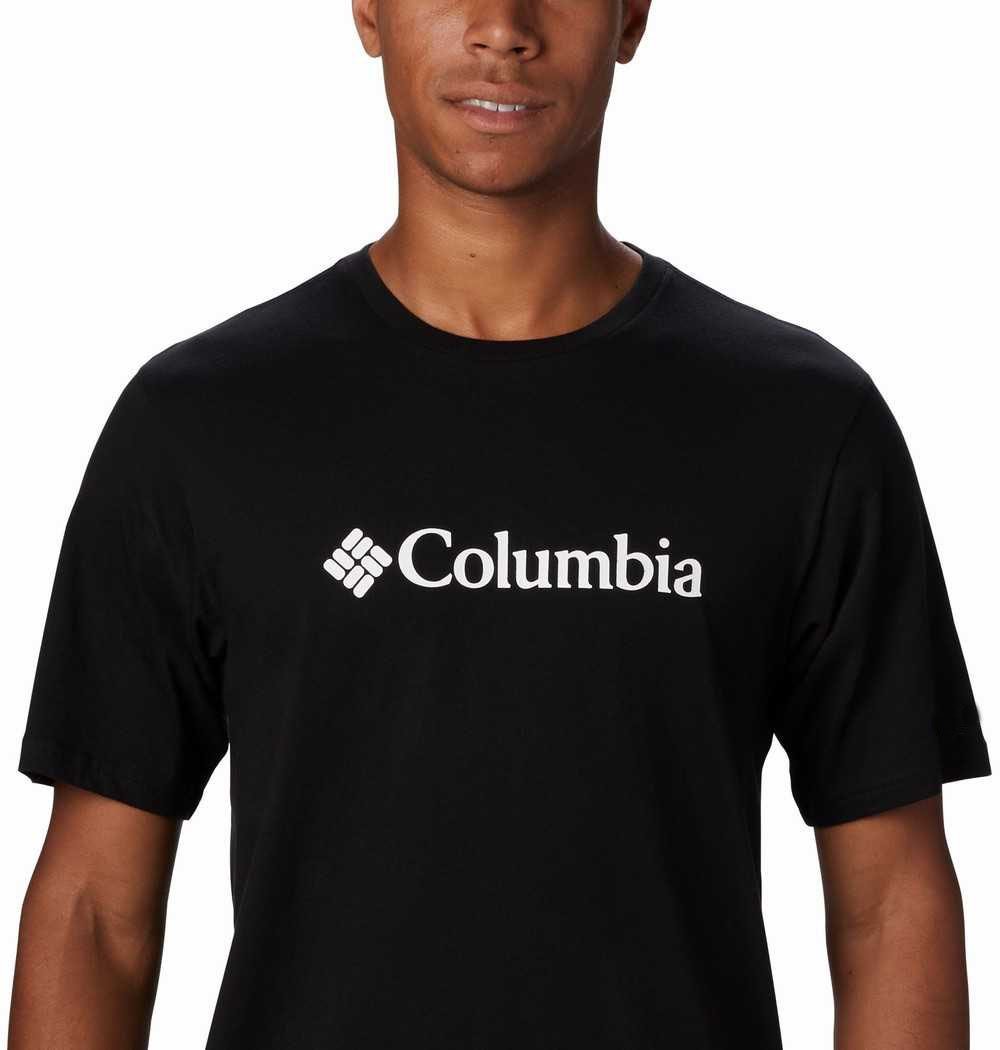 Camiseta Columbia Masculina Basic Logo Preto - HUPI