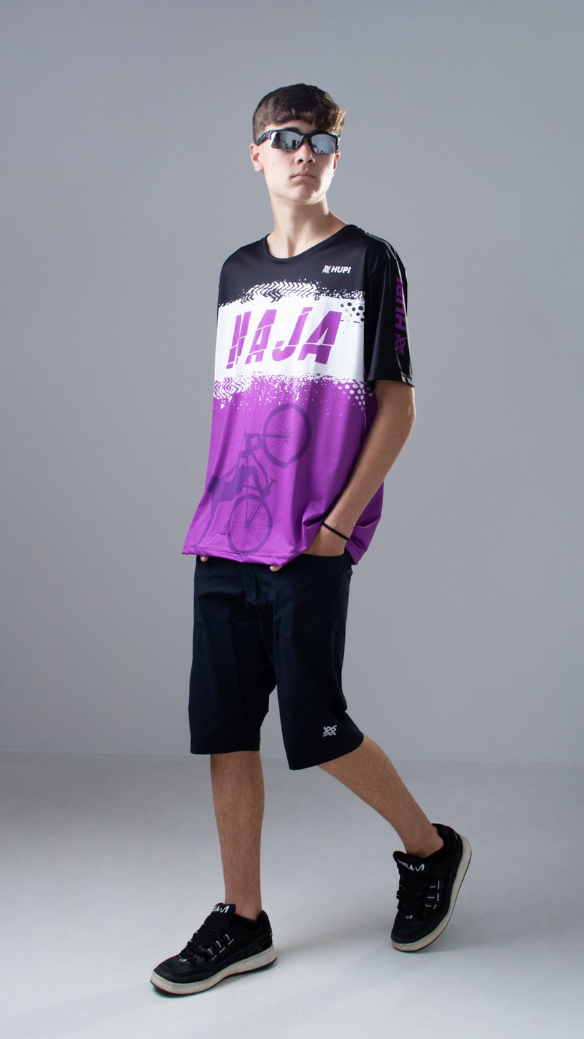 Camiseta Masculina HUPI Bike Naja Preto/Branco Camiseta Masculina HUPI Bike Naja Preto/Branco