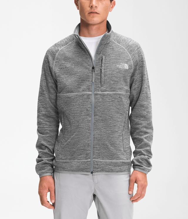 Casaco The North Face Fleece Masculino Canyonlands Full Zip Cinza Casaco The North Face Fleece Masculino Canyonlands Full Zip Cinza