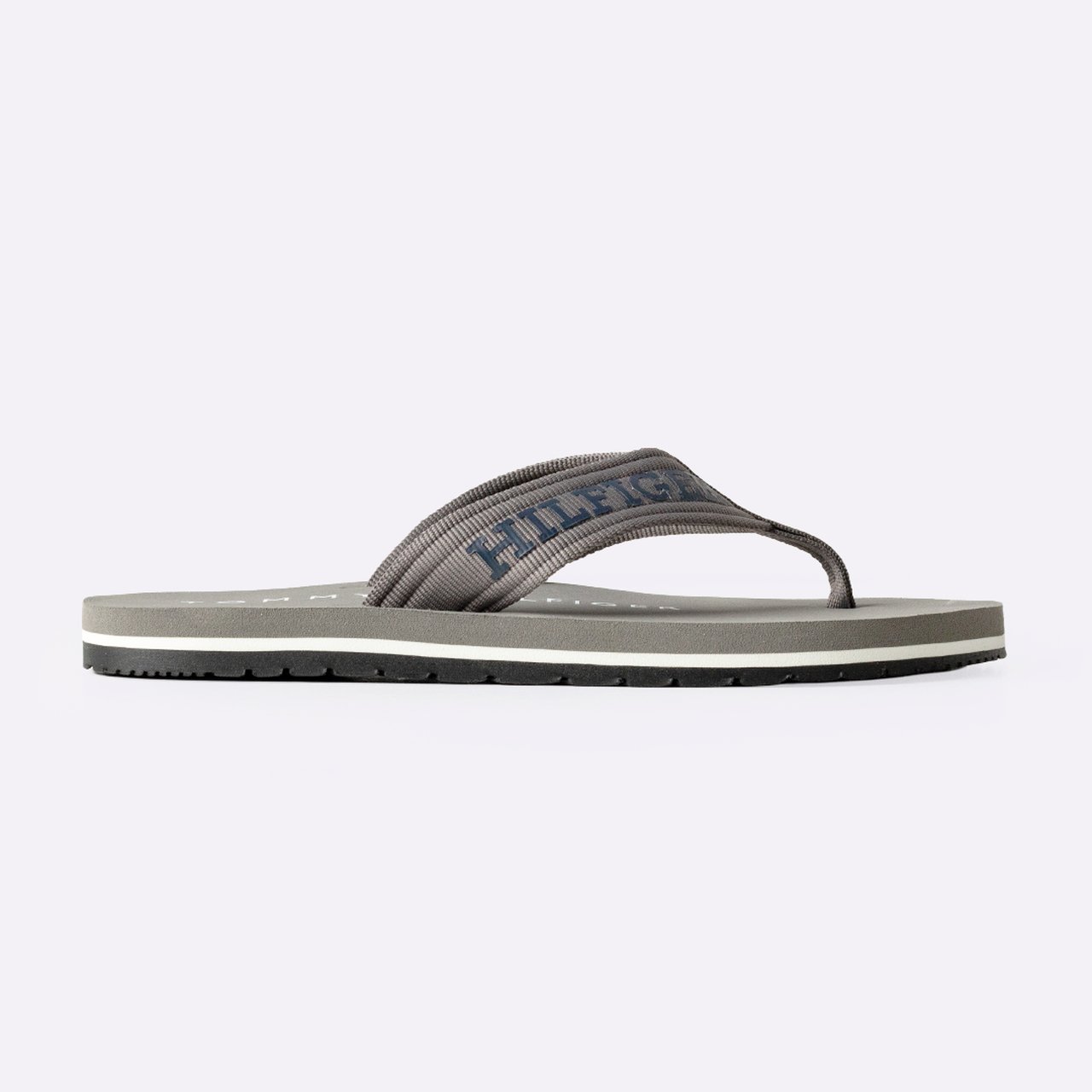 Chinelo Tommy Hilfiger Monotype Beach Cinza