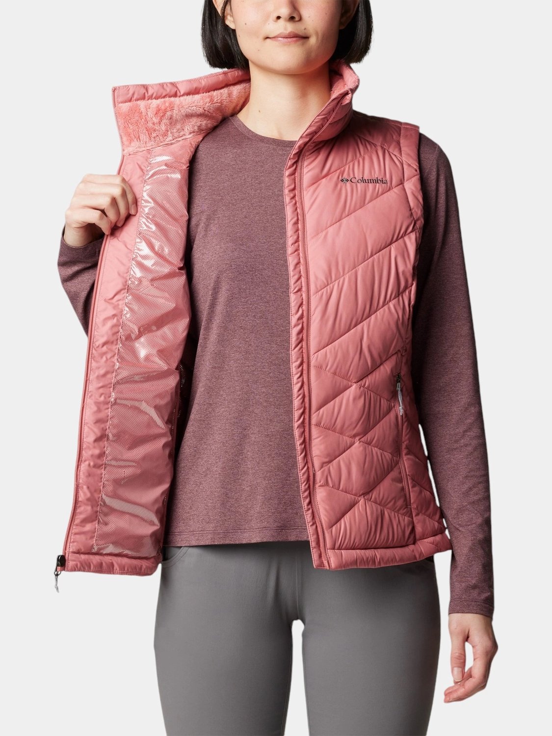 Colete Columbia Heavenly II Feminina Rosa Colete Columbia Heavenly II Feminina Rosa