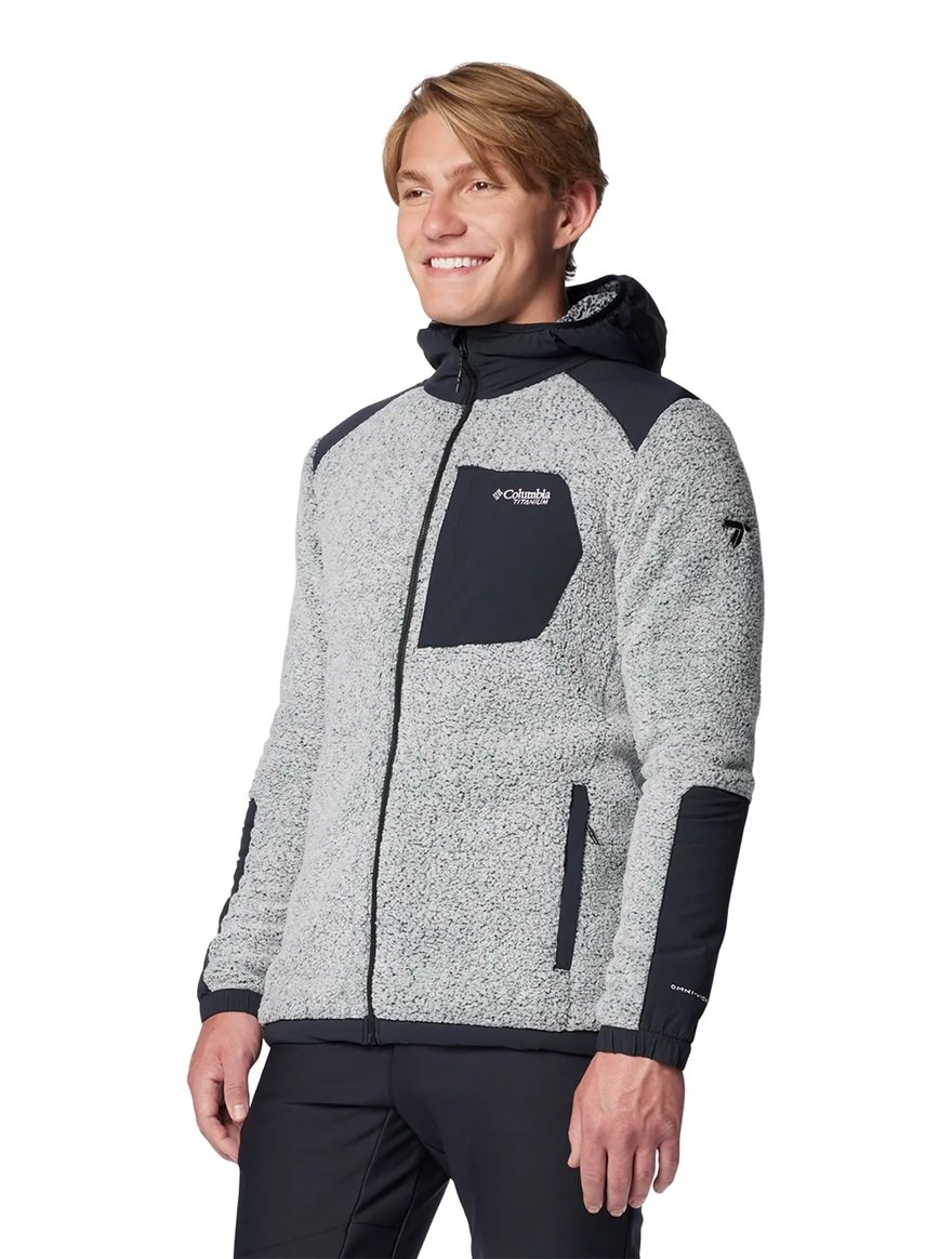 Jaqueta Columbia Masculina Arctic Crest Sherpa Branco/Preto Jaqueta Columbia Masculina Arctic Crest Sherpa Branco/Preto