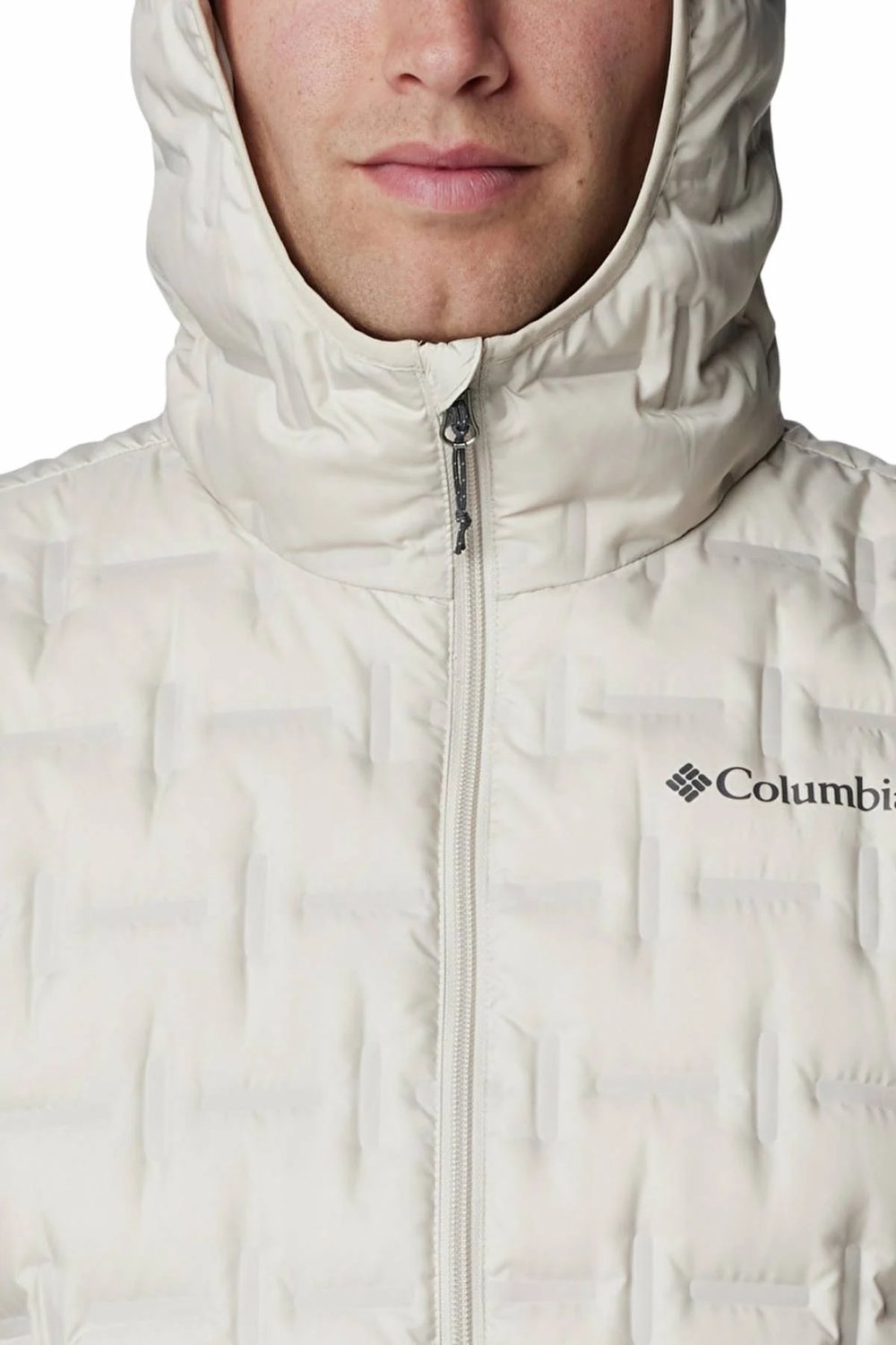 Jaqueta Columbia Down Delta Ridge com Capuz Marfim Masculino Jaqueta Columbia Down Delta Ridge com Capuz Marfim Masculino