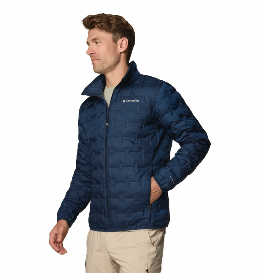 Jaqueta Columbia Down Delta Ridge Sem Capuz Azul Marinho Masculino