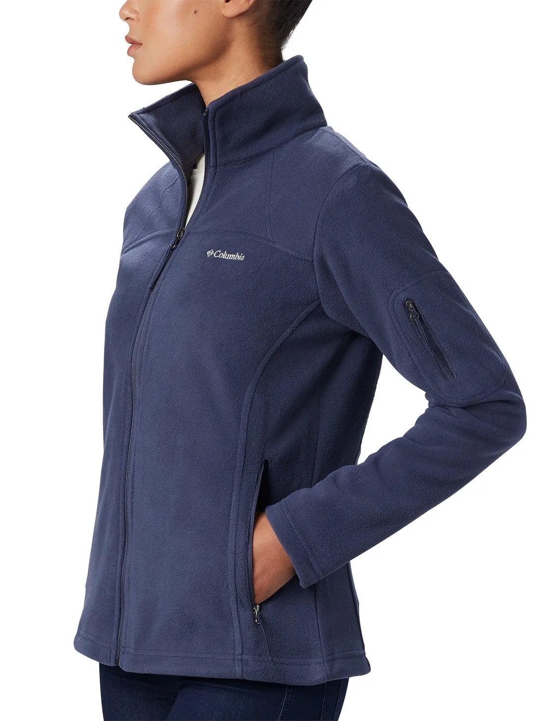 Jaqueta Columbia Fleece Fast Trek II Azul Marinho Feminina Jaqueta Columbia Fleece Fast Trek II Azul Marinho Feminina