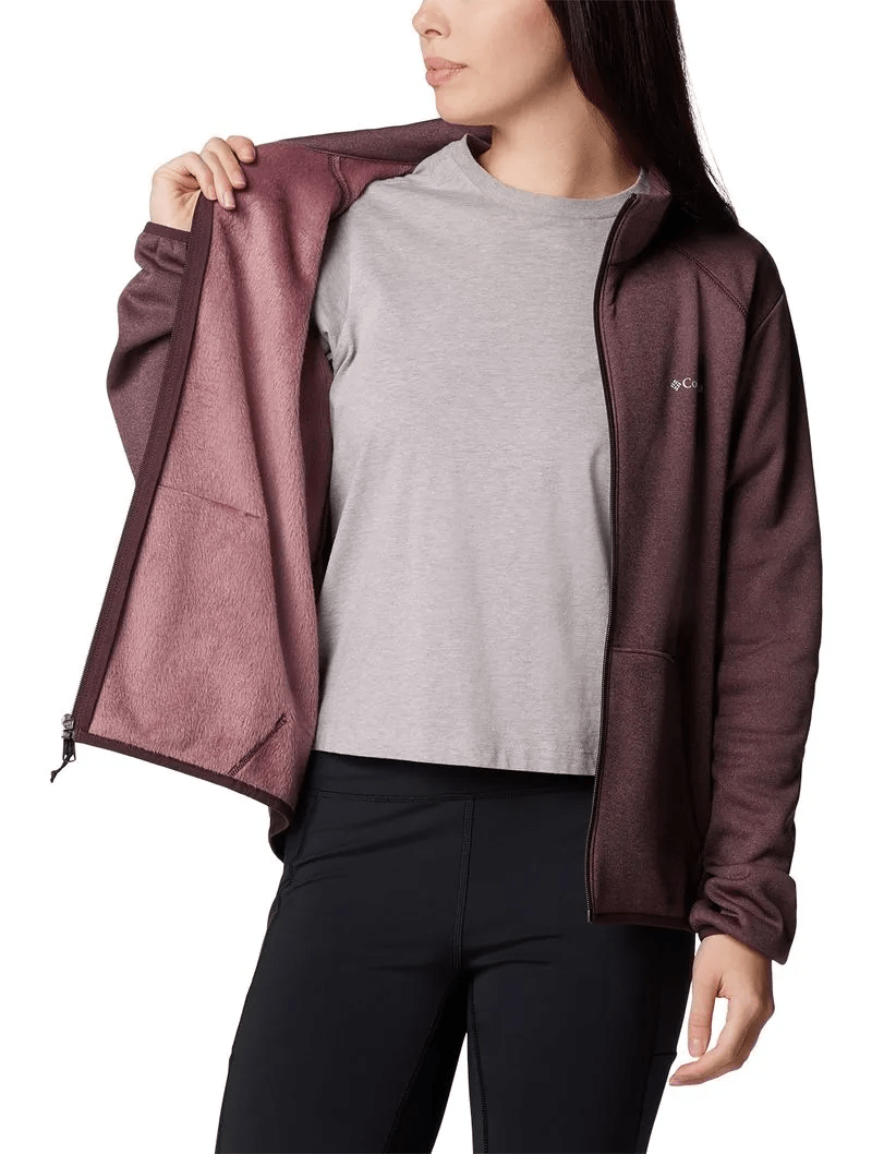 Jaqueta Fleece Columbia Feminina Hike Tech Violeta Jaqueta Fleece Columbia Feminina Hike Tech Violeta