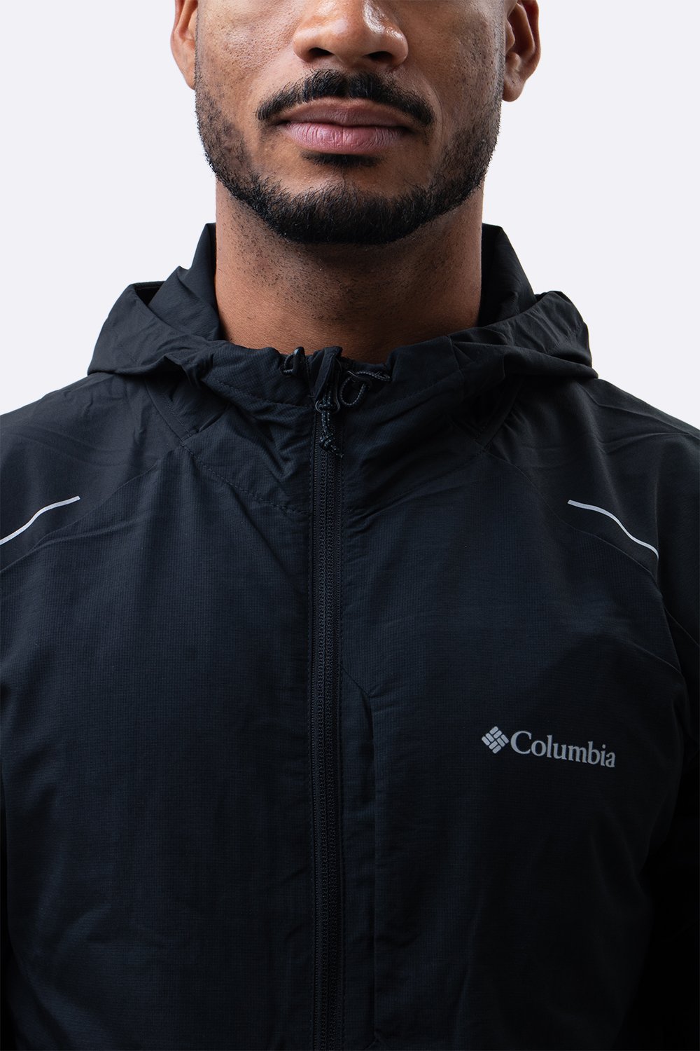 Jaqueta Columbia Tech Nylon Hoodie Preta Jaqueta Columbia Tech Nylon Hoodie Preta