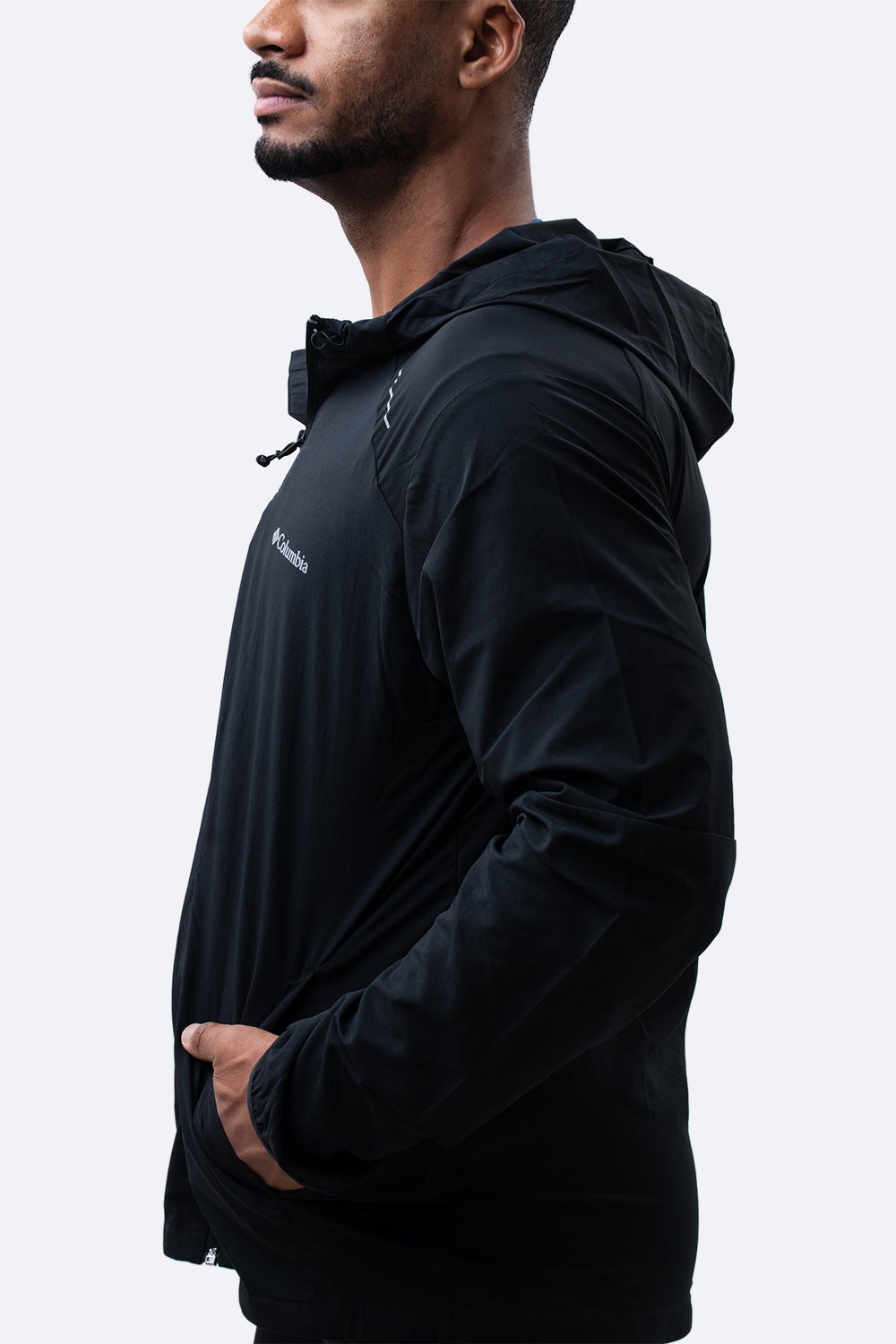 Jaqueta Columbia Tech Nylon Hoodie Preta Jaqueta Columbia Tech Nylon Hoodie Preta
