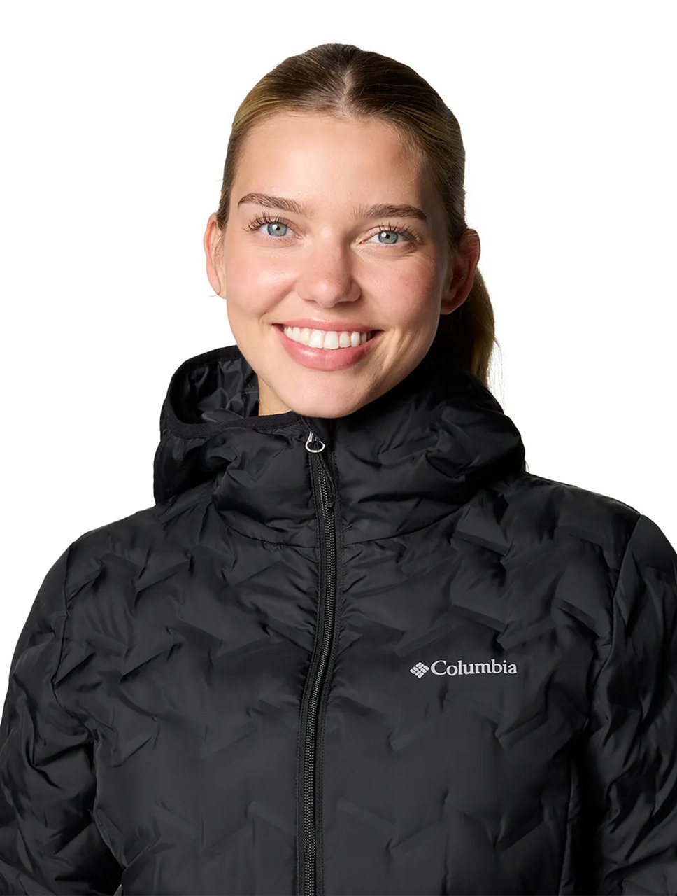 Jaqueta Columbia Feminina Delta Ridge II com Capuz Preta Jaqueta Columbia Feminina Delta Ridge II com Capuz Preta