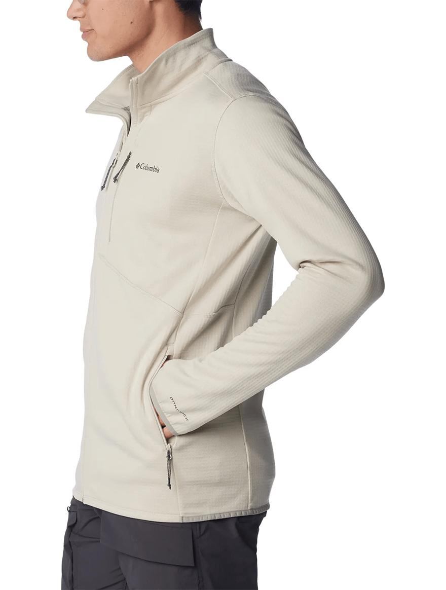 Jaqueta Fleece Columbia Masculina Park View Bege Jaqueta Fleece Columbia Masculina Park View Bege