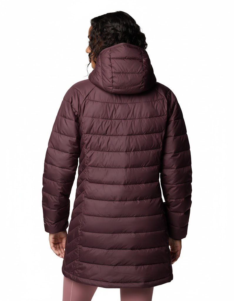 Jaqueta Columbia Feminina Powder Lite II Mid Roxa Jaqueta Columbia Feminina Powder Lite II Mid Roxa