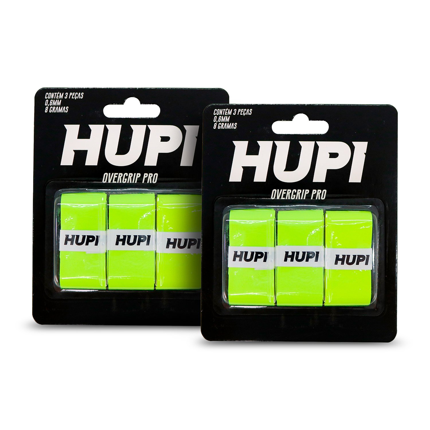 Kit 02 Overgrip HUPI Pro Amarelo Pack 03 Unidades Kit 02 Overgrip HUPI Pro Amarelo Pack 03 Unidades