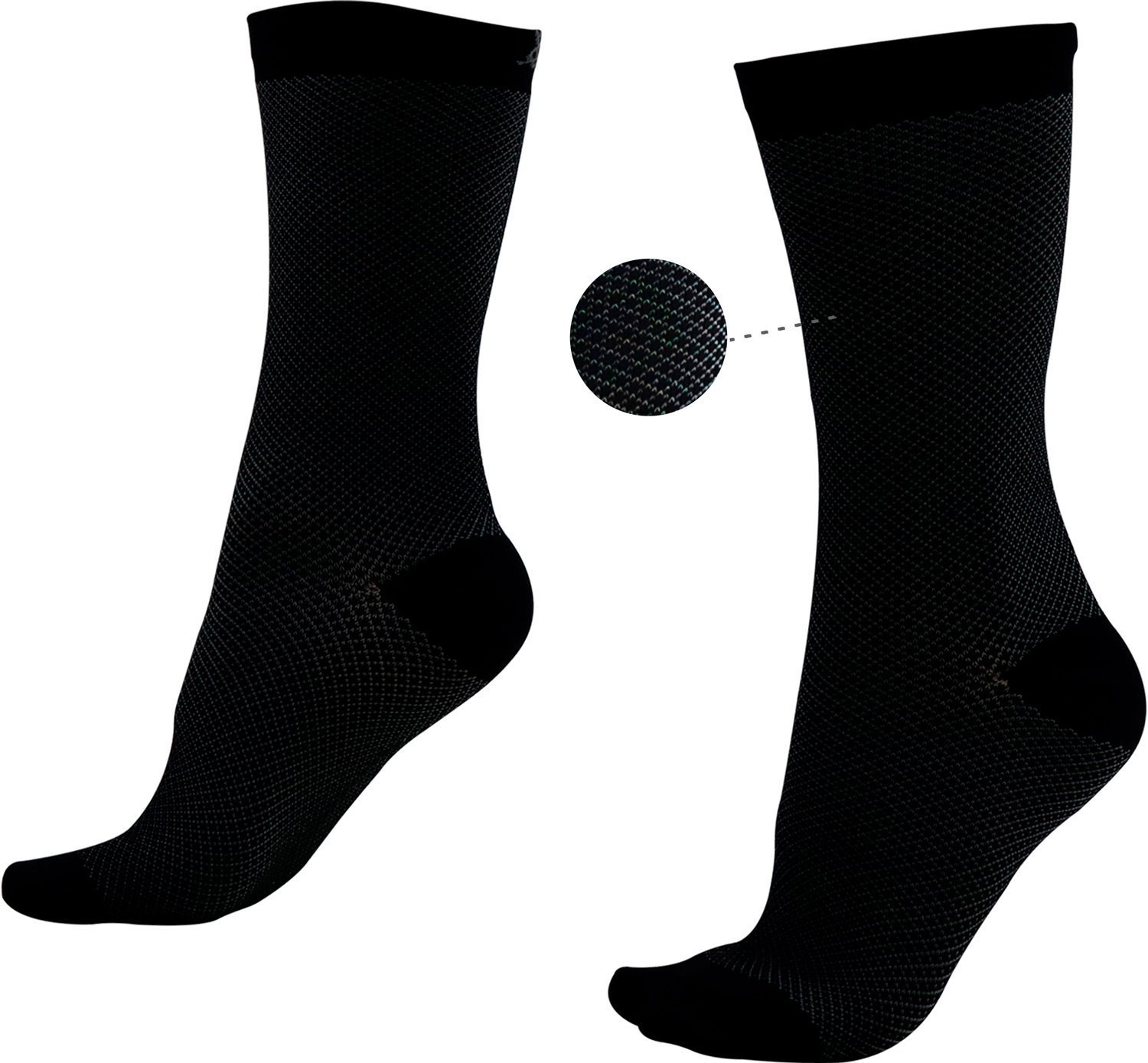 Kit 02 Pares Meia Corrida Ciclismo HUPI Carbono Kit 02 Pares Meia Corrida Ciclismo HUPI Carbono