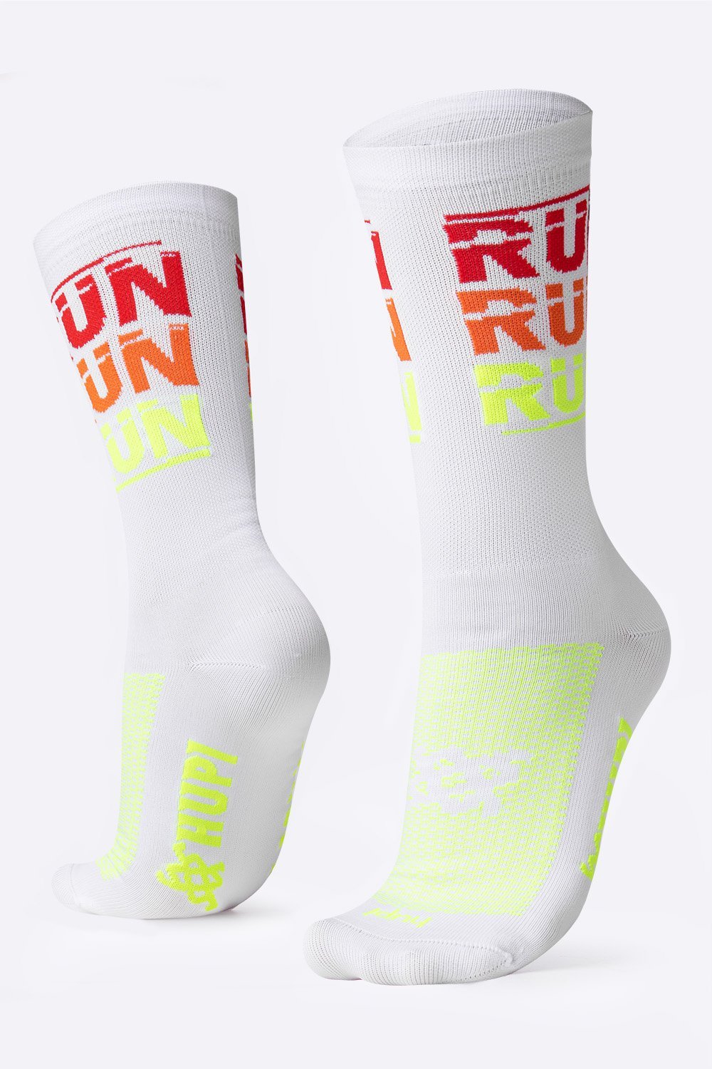 Kit 03 Pares Meia Corrida Hupi Run Estampas Coloridas
