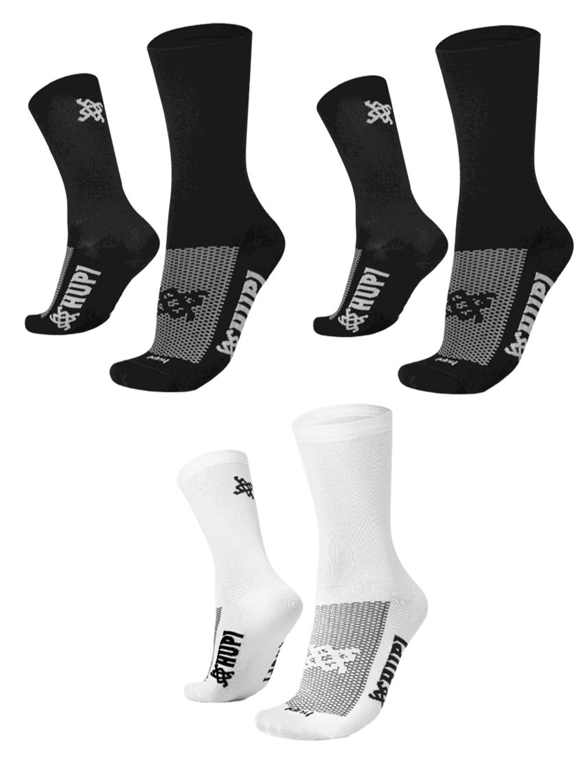 Kit 03 Pares Meia para Corrida HUPI Lisas Coloridas Kit 03 Pares Meia para Corrida HUPI Lisas Coloridas