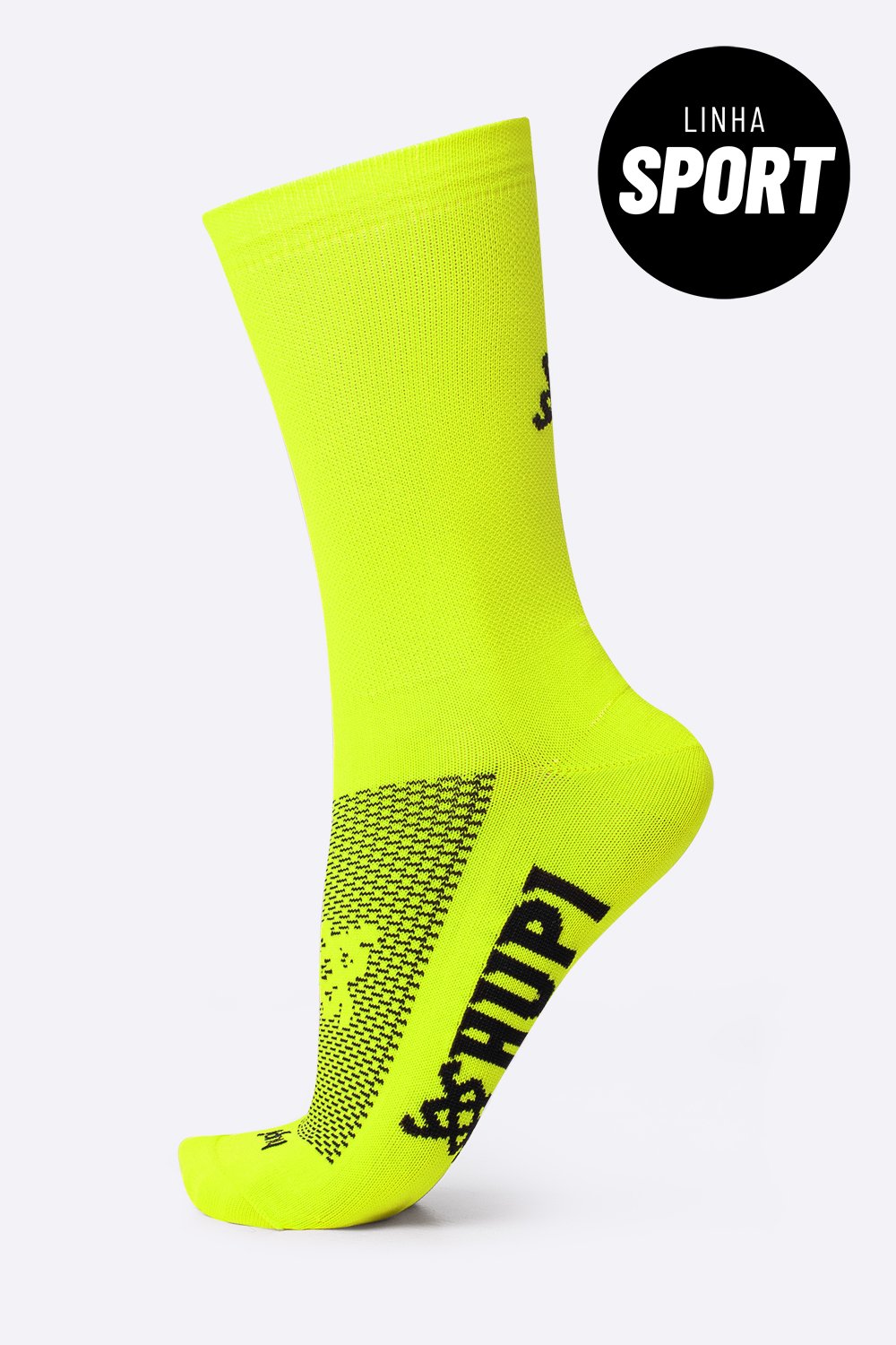 Kit 04 Pares Meia De Corrida HUPI Sport Lisas Coloridas