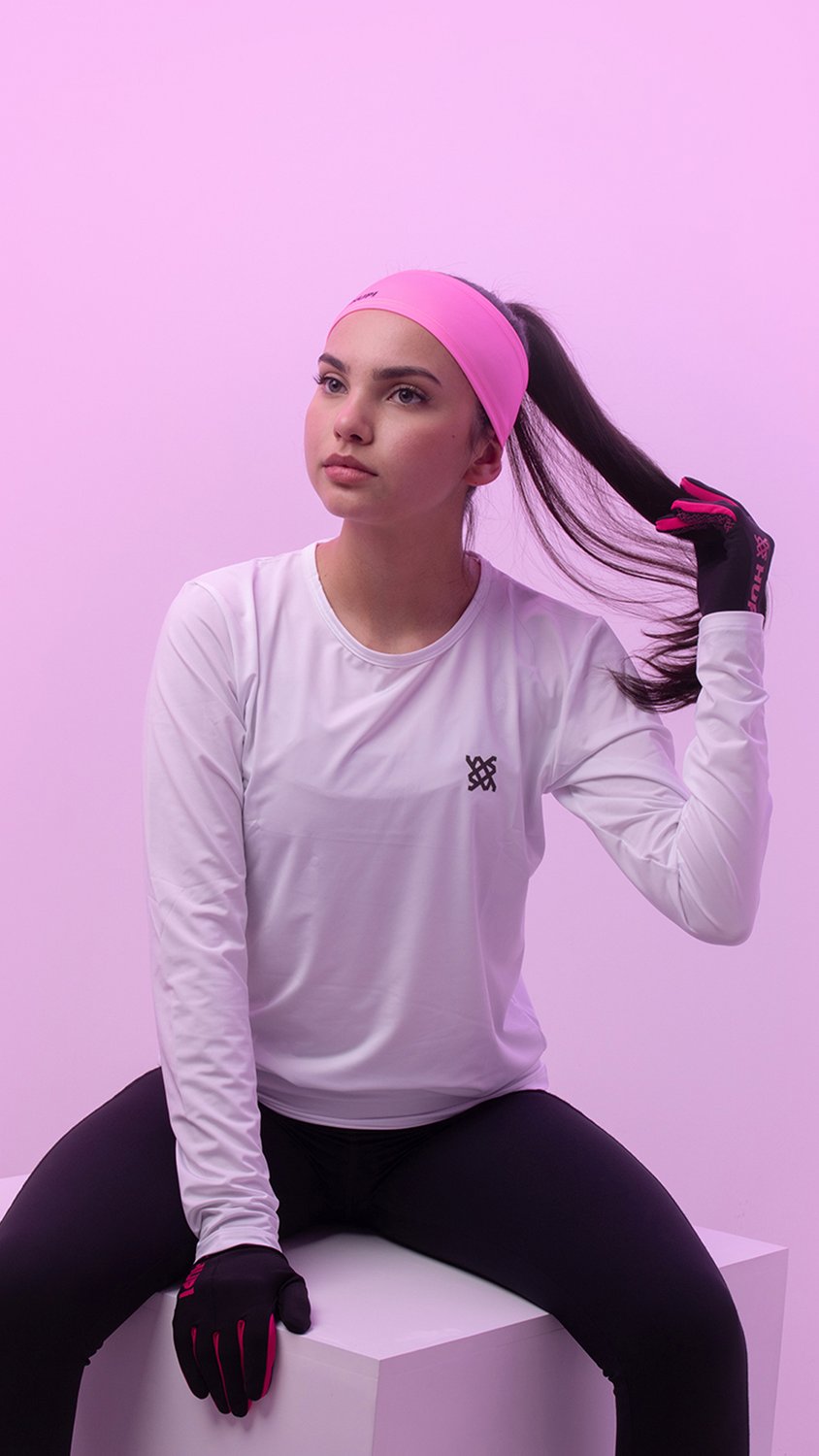 Luva HUPI Running - Preto e Pink Luva HUPI Running - Preto e Pink