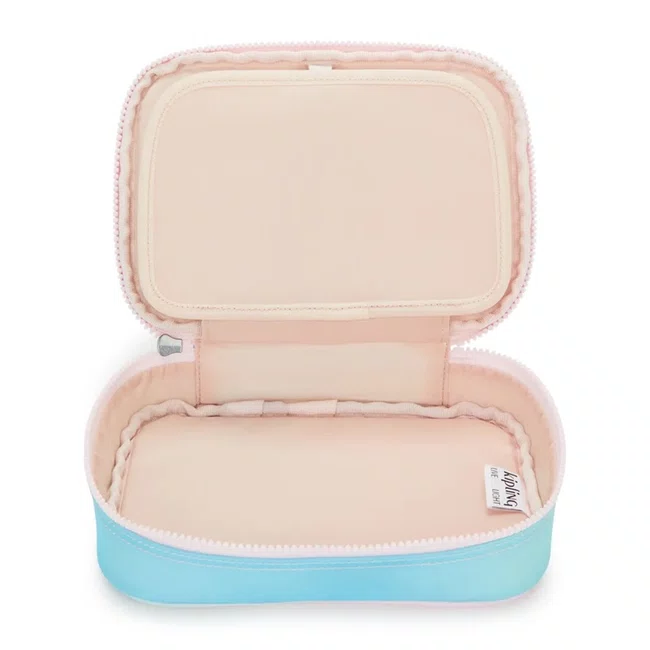 Estojo Kipling 100 Pens Verde e Rosa