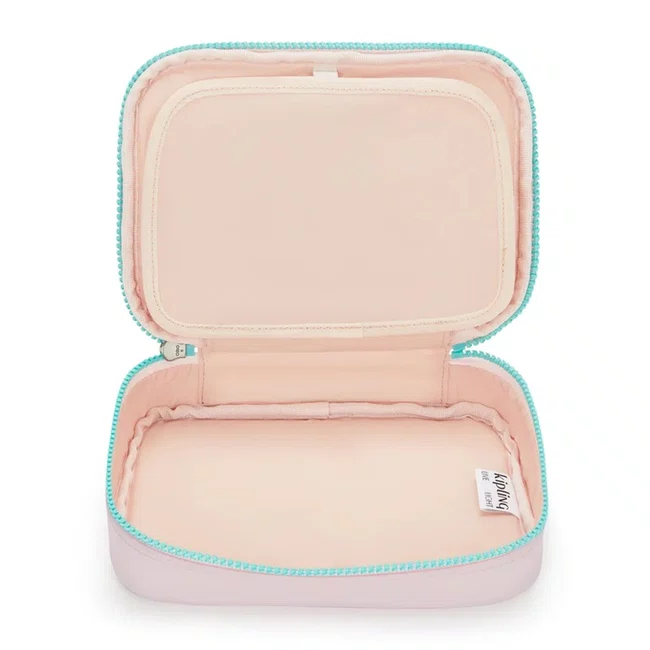 Estojo Kipling 100 Pens Rosa e Azul-Turquesa