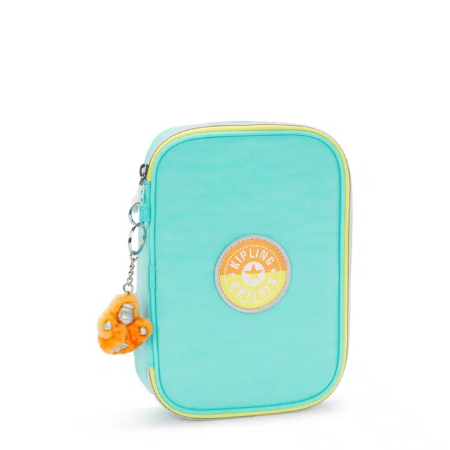 Estojo Kipling 100 Pens Azul-Turquesa