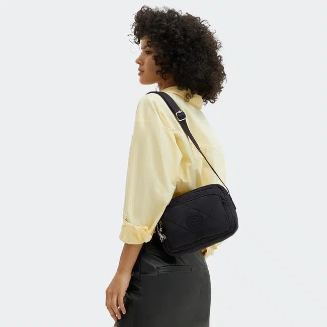 Bolsa Kipling Abanu M Zip Preto