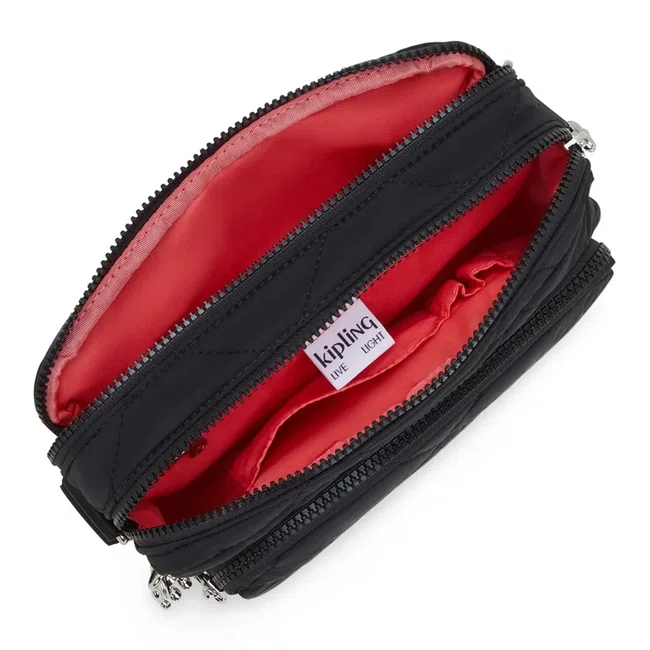 Bolsa Kipling Abanu M Zip Preto