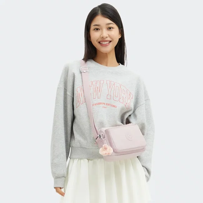 Bolsa Kipling Abanu M Rosa