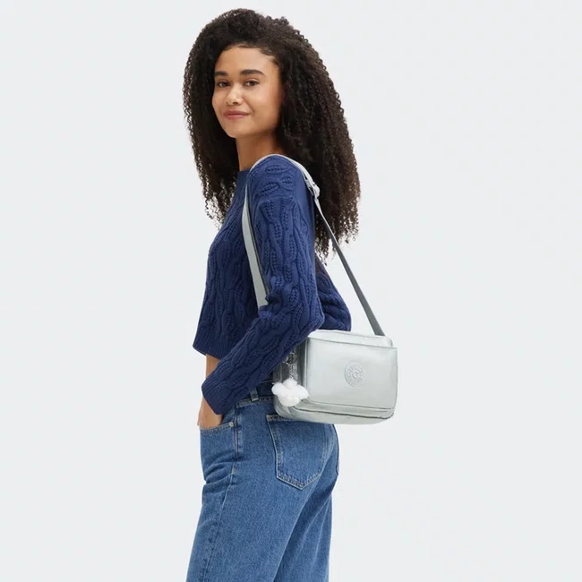 Bolsa Kipling Abanu M Prata