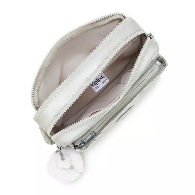 Bolsa Kipling Abanu M Prata