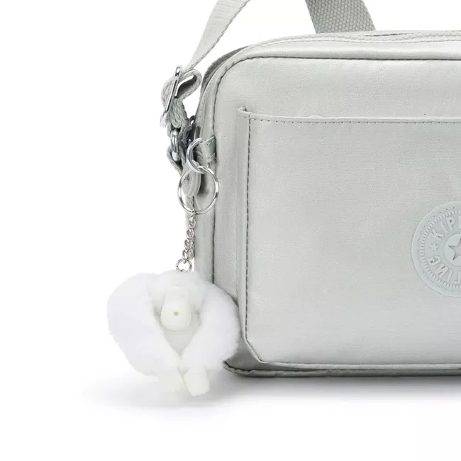 Bolsa Kipling Abanu M Prata